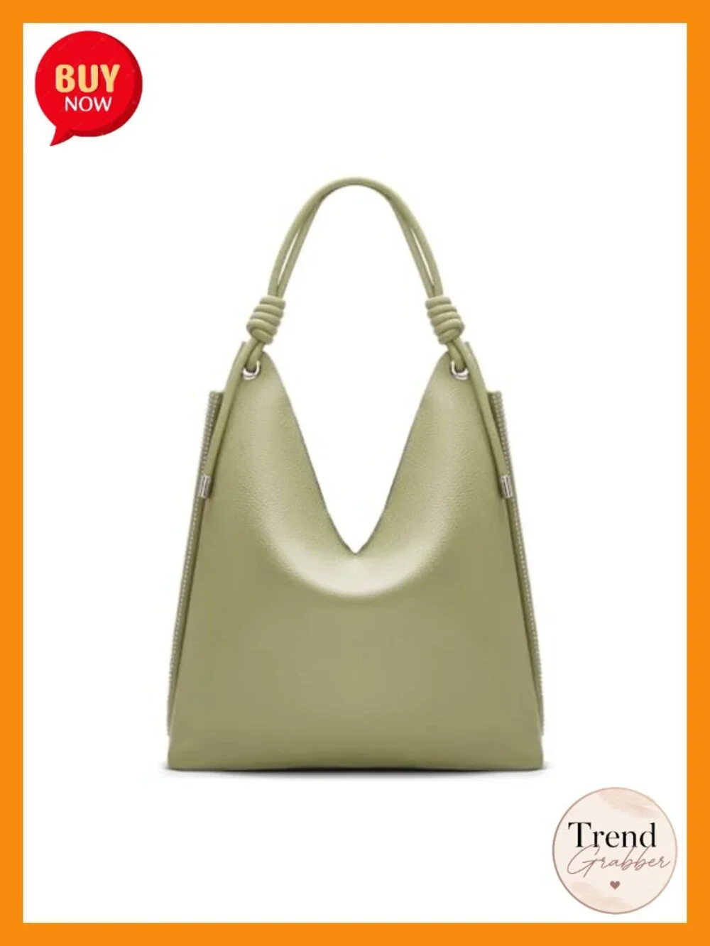PU Leather Hobo Bag Soft Slouchy Top Handle Knot Strap Shoulder Purse